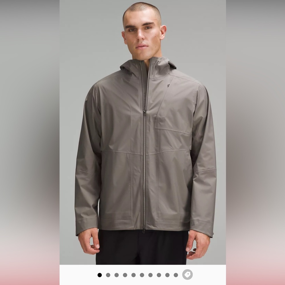 Lululemon Waterproof Full-Zip Rain Jacket